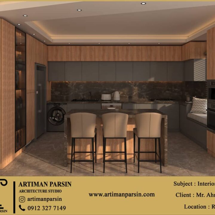 طراحی کابینت و اشپزخانه رشت